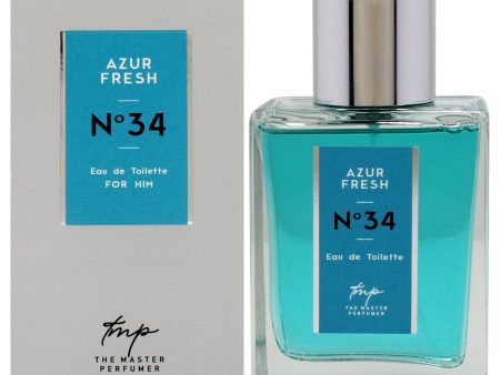 Azur Fresh N34 by The Master Perfumer for Men - 3.4 oz EDT Spray Online now