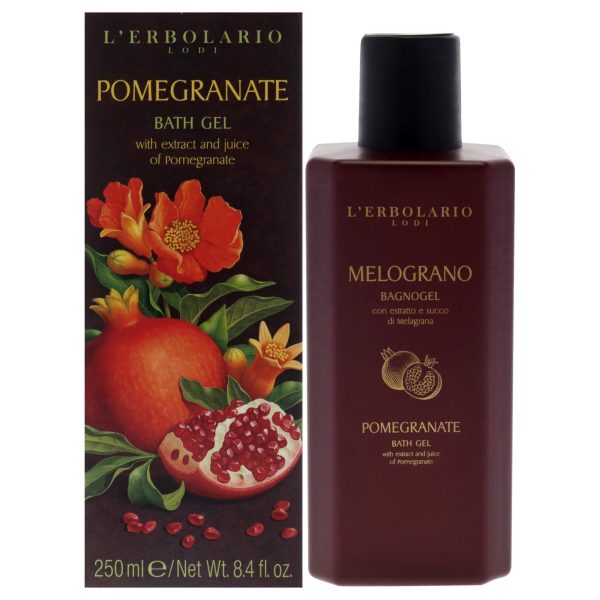 Bath Gel - Pomegranate by LErbolario for Unisex - 8.4 oz Shower Gel For Sale