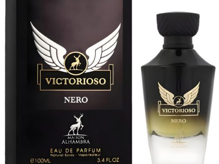 ALHAMBRA VICTORIOSO NERO 3.4 EAU DE PARFUM SPRAY FOR MEN For Sale