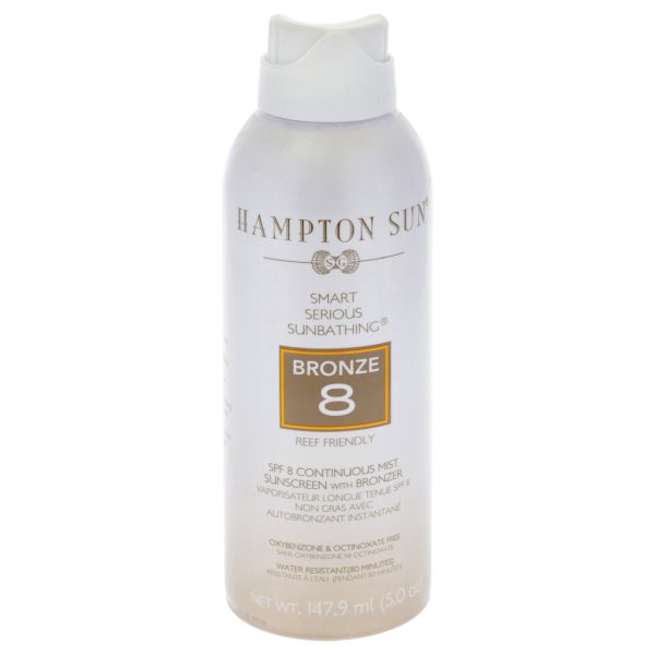 Bronze Continuous Mist SPF 8 by Hampton Sun for Unisex - 5 oz Sunscreen Sale