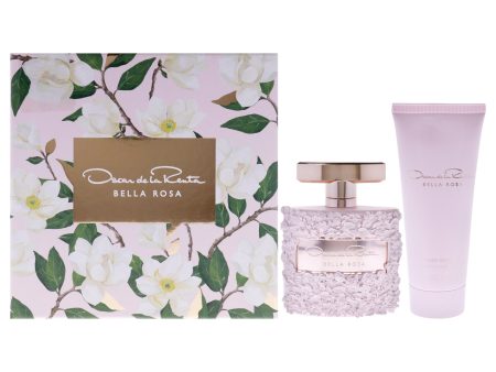 Bella Rosa by Oscar De La Renta for Women - 2 Pc Gift Set 3.4oz EDP Spray, 3.4oz Body Lotion Sale