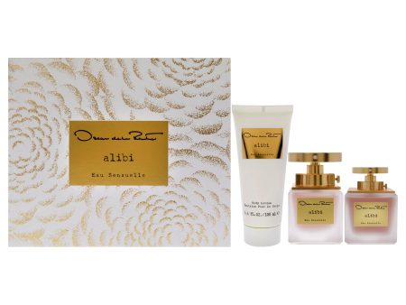 Alibi Eau Sensuelle by Oscar De La Renta for Women - 3 Pc Gift Set 3.3oz EDP Spray, 1oz EDP Spray 3.4oz Body Lotion Sale