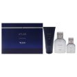 Atlas by Tumi for Men - 3 Pc Gift Set 3.4oz EDP Spray, 1oz EDP Spray, 6.7oz Body Wash For Discount