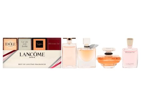 Best of Lancome by Lancome for Women - 4 Pc Mini Gift Set 0.16oz Idole EDP Splash, 0.135oz La Vie Est Belle EDP Splash, 0.25 Tresor EDP Splash, 0.16oz Miracle EDP Splash Fashion