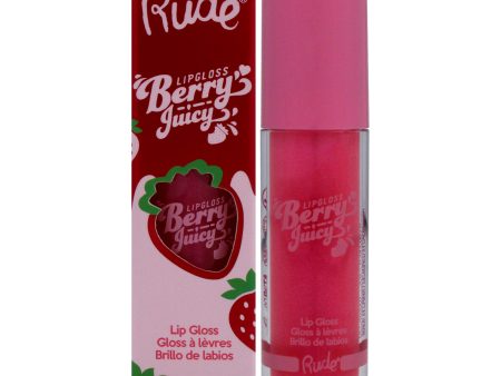 Berry Juicy Lip Gloss - Flirty by Rude Cosmetics for Women - 0.14 oz Lip Gloss Online Hot Sale