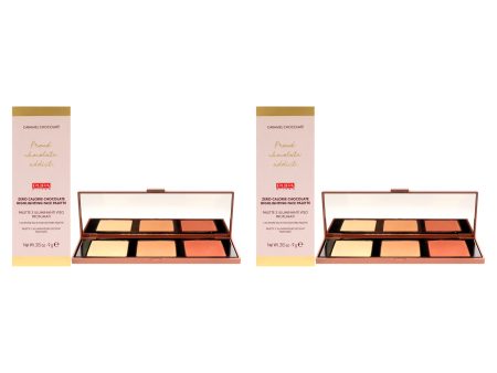 Zero Calorie Chocolate Highlighter Palette - 002 Caramel Chocolate by Pupa Milano for Women - 0.315 oz Highlighter - Pack of 2 For Sale