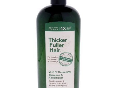 2-in-1 Thickening Shampoo and Conditioner by Thicker Fuller Hair for Men - 12 oz Shampoo and Conditioner on Sale