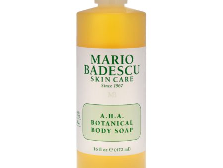 AHA Botanical Body Soap by Mario Badescu for Unisex - 16 oz Soap Supply