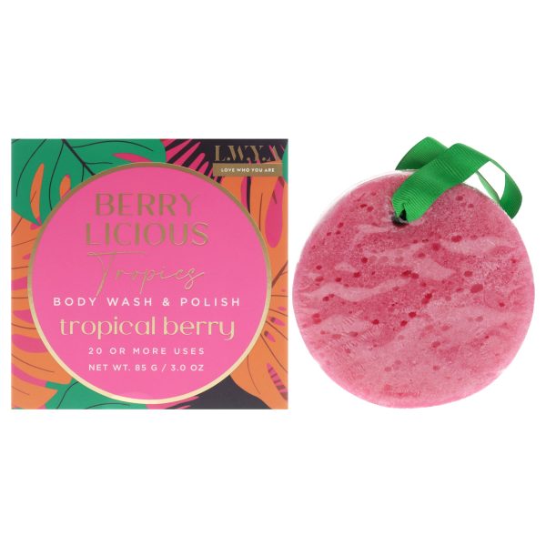 Body Wash and Polish - Tropical Berry by LWYA for Women - 3 oz Body Wash Supply