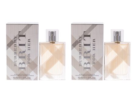 Burberry Brit by Burberry for Women - 1.6 oz EDT Spray - Pack of 2 For Cheap