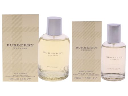 Burberry Weekend Kit by Burberry for Women - 2 Pc Kit 3.3oz EDP Spray, 1oz EDP Spray Supply