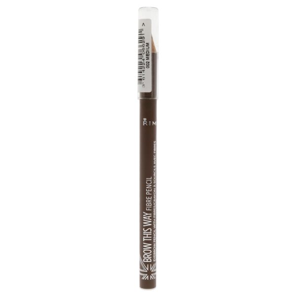 Brow This Way Fiber Pencil - 022 Medium by Rimmel London for Women - 0.038 oz Eyebrow Pencil For Cheap