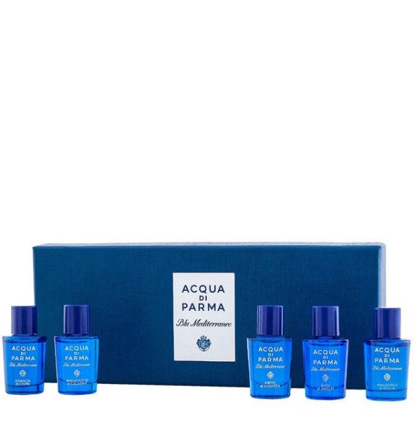 ACQUA DI PARMA BLU MEDITERRANEO 5 X 0.16 EAU DE TOILETTE MINI SET: ARANCIA DI CAPRI + BERGAMOTTO DI CALABRIA + FICO DI AMALFI + MIRTO DI PANAREA + MANDORLO DI SICILIA Fashion