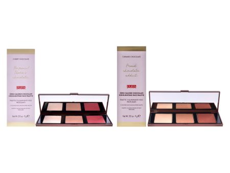 Zero Calorie Chocolate Highlighter Palette Kit by Pupa Milano for Women - 2 Pc Kit 0.315oz Highlighter - 001 Cherry Chocolate, 002 - Caramel Chocolate Online