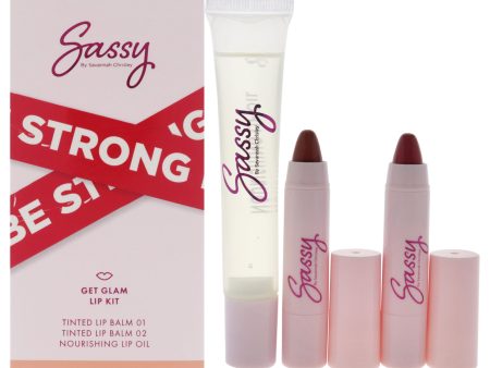 Breakup Collection Lip Kit - Get Glam by Sassy by Savannah Chrisley for Women - 3 Pc Nourishing Lip Oil, 2Pc Tinted Lip Balms Online