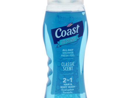 2-in-1 Hair and Body Wash - Classic Scent by Coast for Unisex - 18 oz Body Wash For Cheap