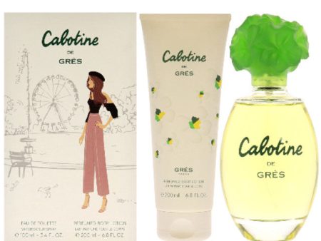 CABOTINE 2 PCS SET FOR WOMEN: 3.4 EAU DE TOILETTE SPRAY + 6.8 BODY LOTION Hot on Sale