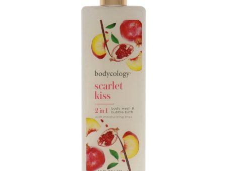 2 in 1 Body Wash and Bubble Bath - Scarlet Kiss by Bodycology for Women - 16 oz Body Wash Discount