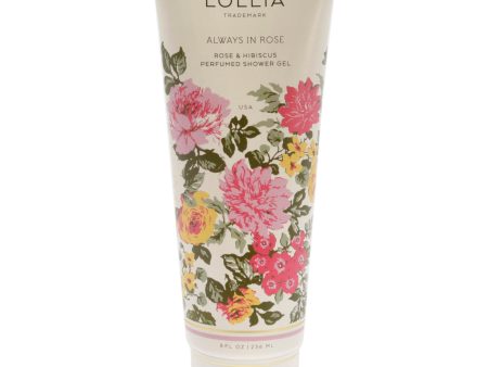 Always in Rose Perfumed Shower Gel by Lollia for Unisex - 8 oz Shower Gel For Cheap