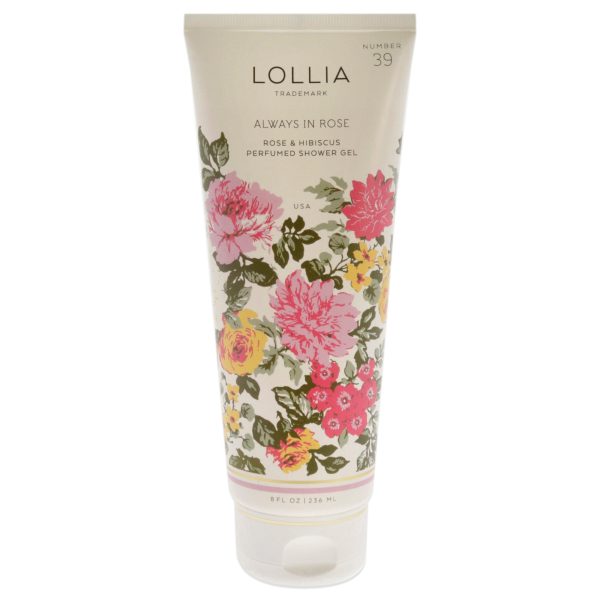 Always in Rose Perfumed Shower Gel by Lollia for Unisex - 8 oz Shower Gel For Cheap