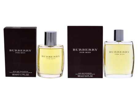 Burberry Kit by Burberry for Men - 2 Pc Kit 3.3 oz EDT Spray, 1.7 oz EDT Spray on Sale