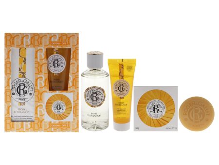 Bois Dorange by Roger & Gallet for Unisex - 3 Pc Gift Set 3.3oz Wellbeing Fragrant Water, 1.7oz Wellbeing Soap, 1.6oz Wellbeing Shower Gel Supply