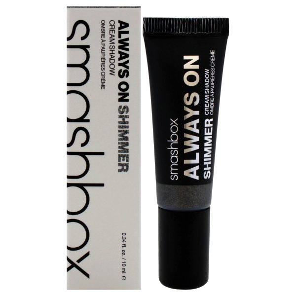 Always On Shimmer Cream Eye Shadow - Charcoal by SmashBox for Women - 0.34 oz Eye Shadow For Sale