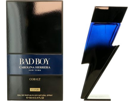 Bad Boy Cobalt Elixir By Carolina Herrera, 3.4 Oz Eau De Parfum Elixir Spray For Men Discount