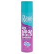 4X Mega Hold Hairspray - Unscented by Rave for Unisex - 11 oz Hair Spray For Cheap