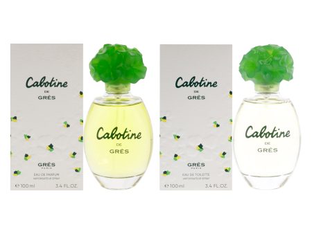 Cabotine Kit by Parfums Gres for Women - 2 Pc Kit 3.4 oz EDT Spray, 3.4 oz EDP Spray Online Hot Sale