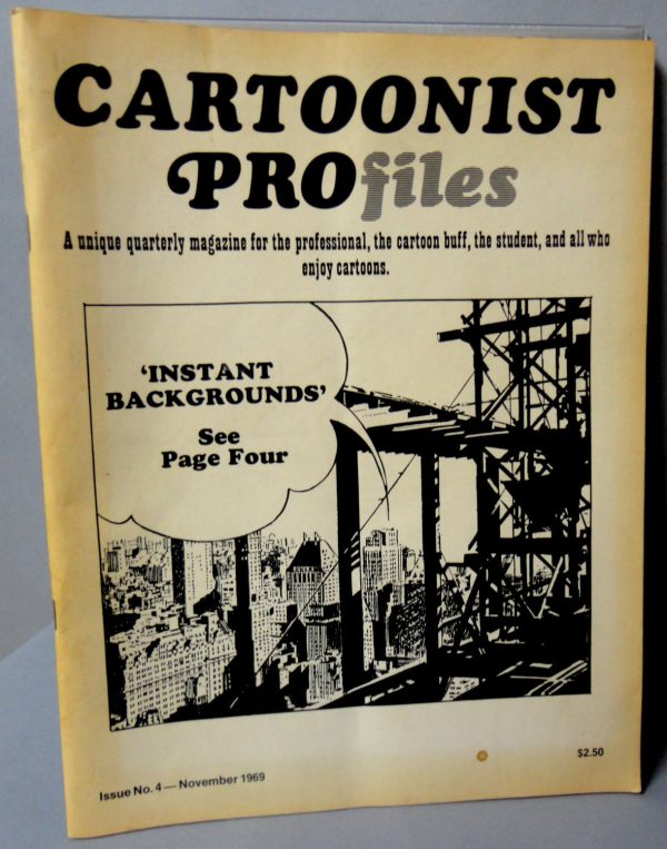 CARTOONIST PROFILES Magazine Fanzine #4 1969 Ronald Searle Jack Davis Stan Lee Stan Drake Allan Jaffee Mort Walker Bud Fisher Scrapbook Hot on Sale