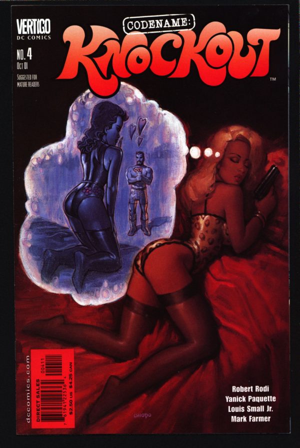 Codename: KNOCKOUT #4 Robert Rodi Louis Small, Sexy Adult Pin Up Man From UNCLE James Bond Spy DC Comics Vertigo Cheap