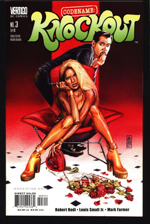 Codename: KNOCKOUT #3  Robert Rodi Louis Small, Sexy Adult Pin Up Man From UNCLE James Bond Spy DC Comics Vertigo Online Hot Sale