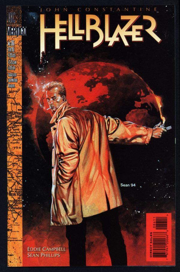 DC Comics Vertigo Press John CONSTANTINE HELLBLAZER #86 Eddie Campbell Supernatural Magic Gothic Horror Anti-Super Hero Goth Hot on Sale