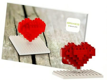 BRIXIES Postcard Heart For Discount